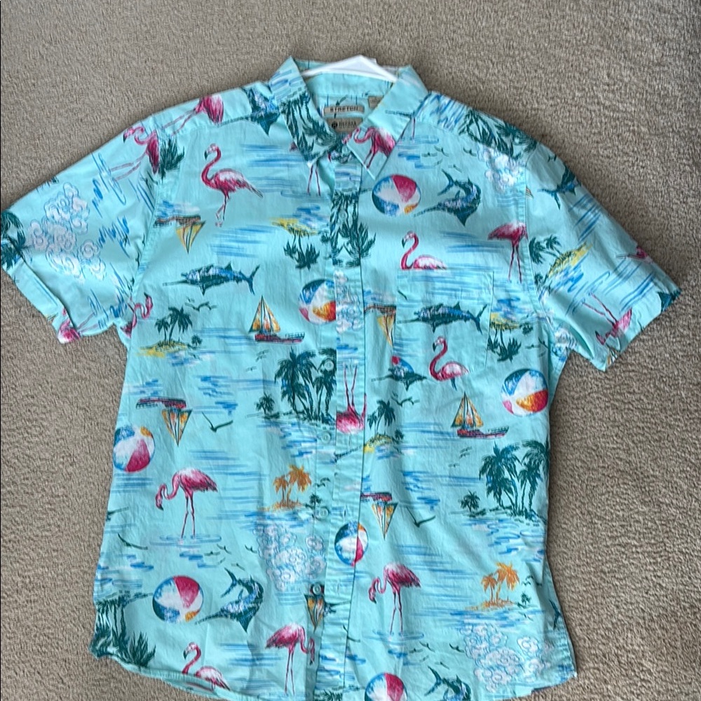 Tropical Print Men's Shirt